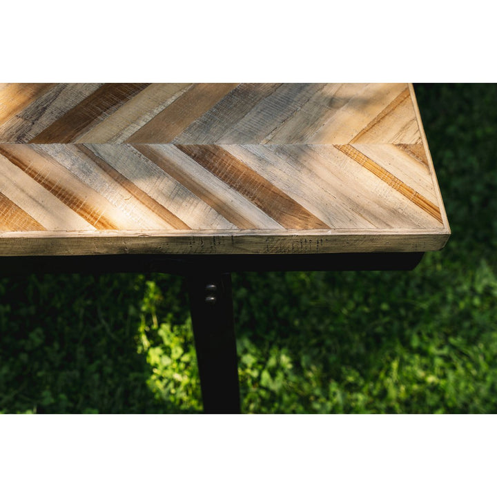 HERRINGBONE Holzbank 110cm