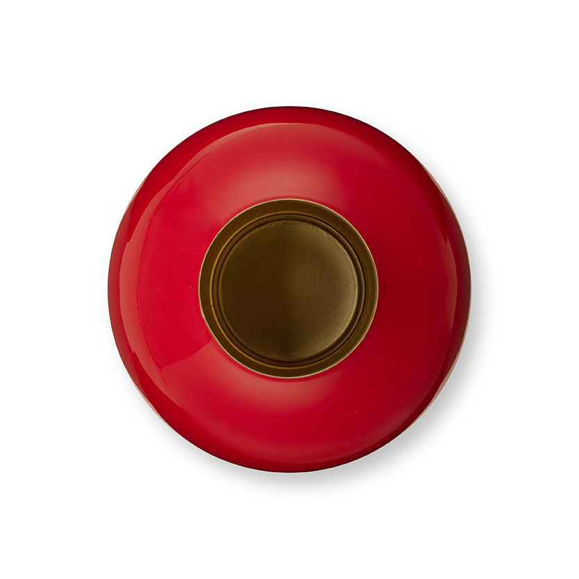 Vase Metal small RED 24cm