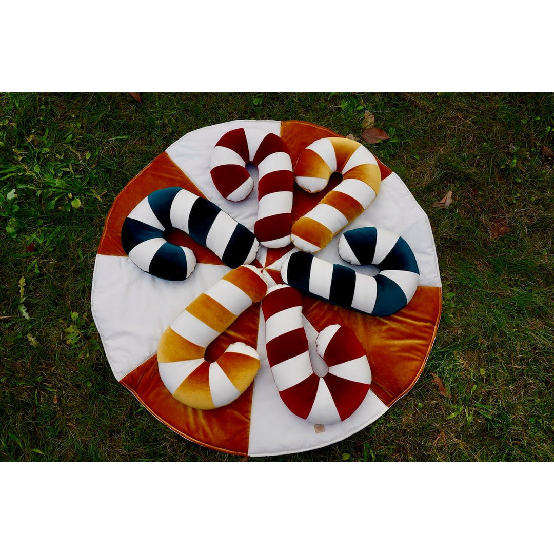 CANDY Patchwork-Kissen / Gold