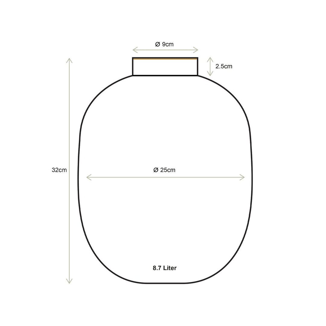 Vase Metal BLUE 32cm