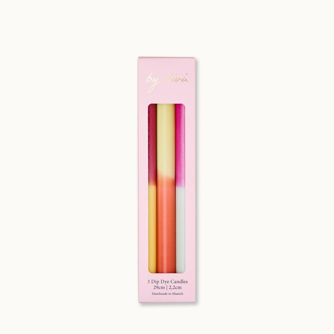 Dip Dye Kerzen 3er-Set TALL FALL EDITION