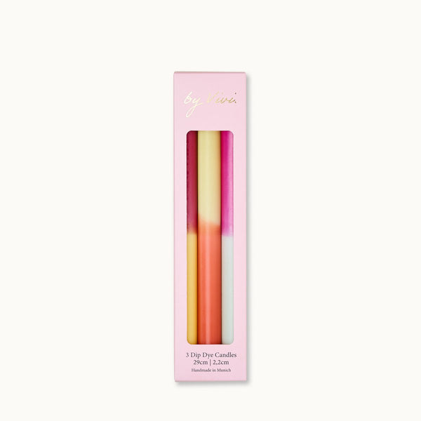 Dip Dye Kerzen 3er-Set TALL FALL EDITION