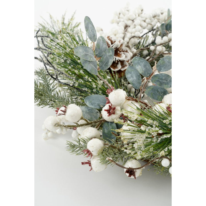 Kranz "Hardy" - Weihnachtsdeko mit weißen Beeren – Ø40cm