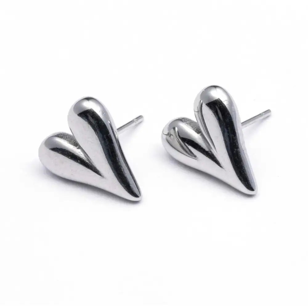 Ohrringe - Ohrstecker Herz - Silber