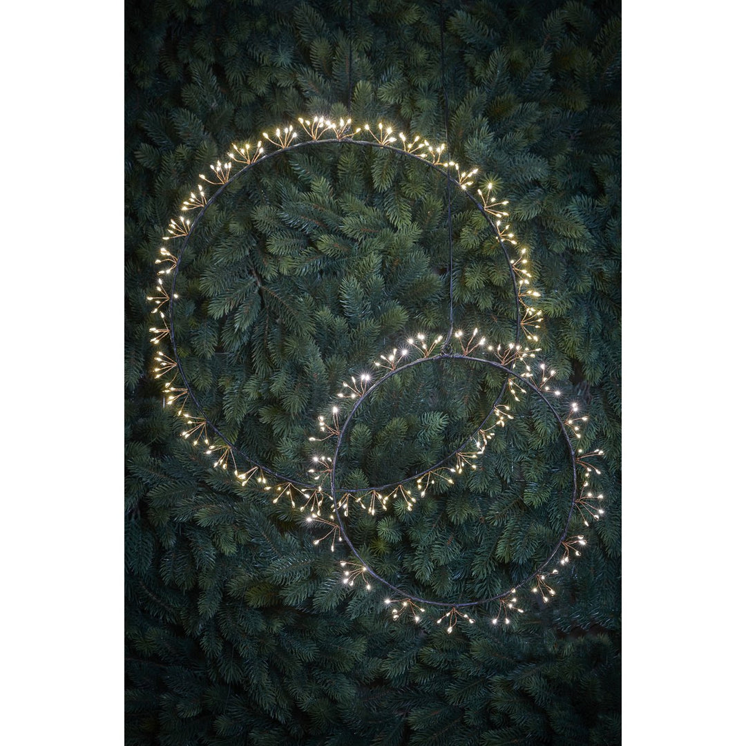 Lichterkranz mit warmweißer LED-Beleuchtung – Ø50 cm