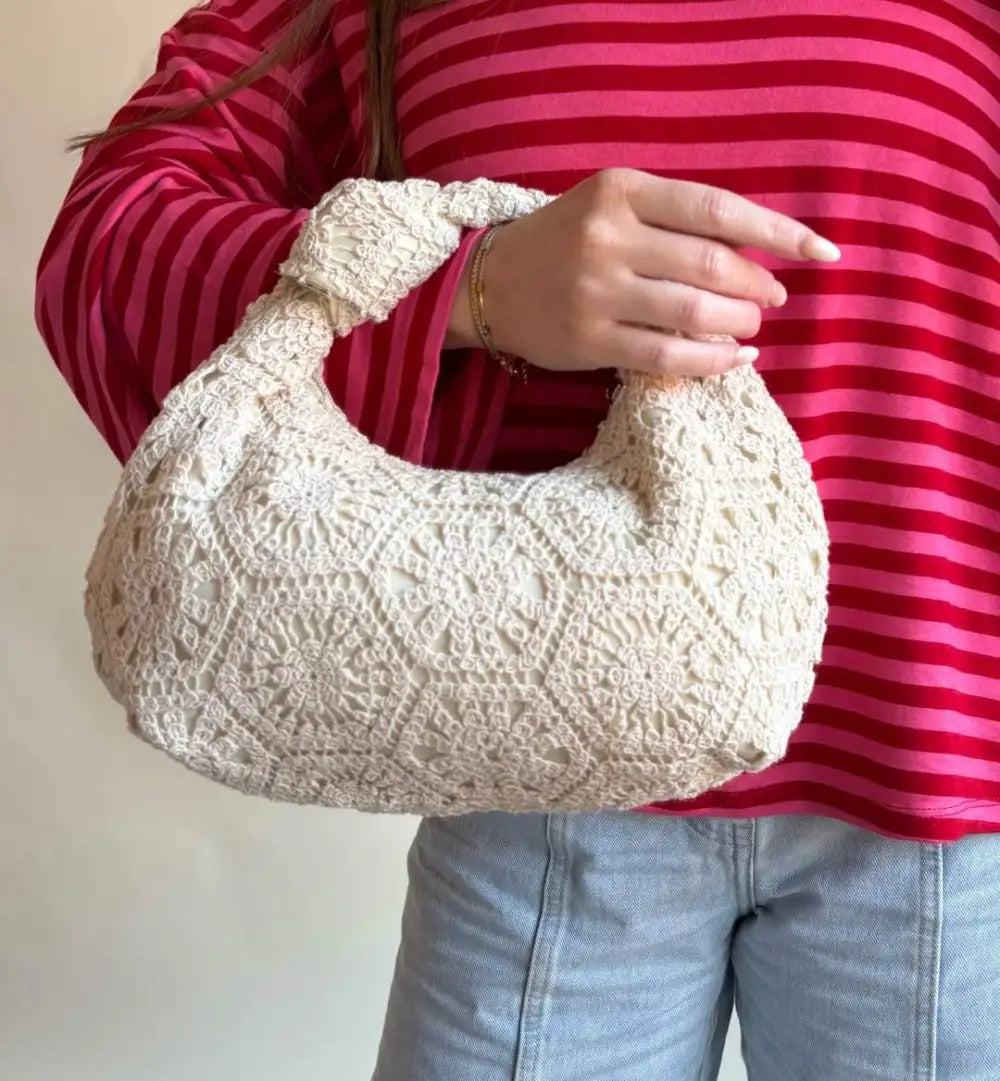 JIP BAG - Häkeltasche Clutch - Handtasche Makramee