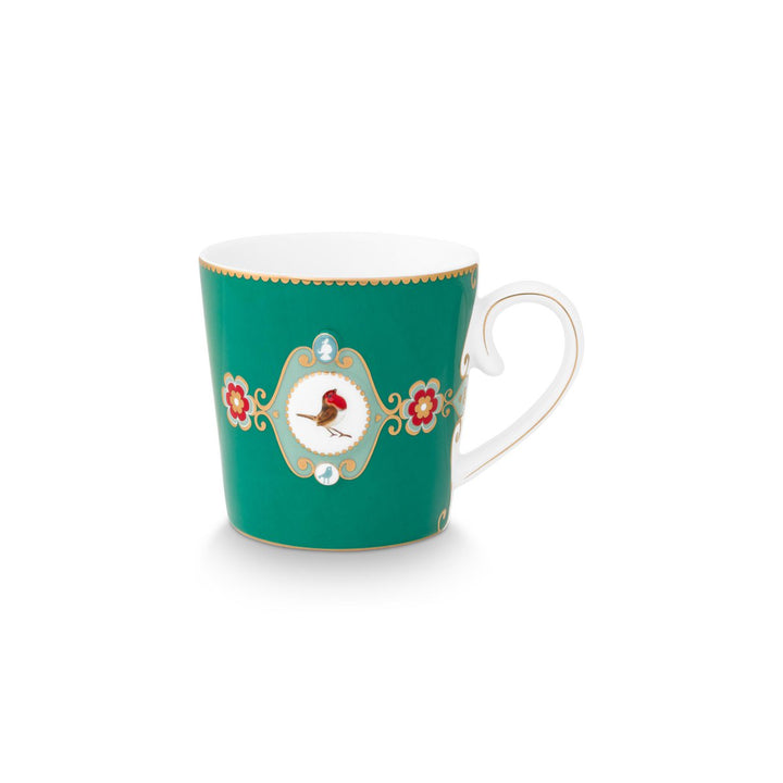 Tassen groß 2er-Set LOVE BIRDS MEDALLION GREEN
