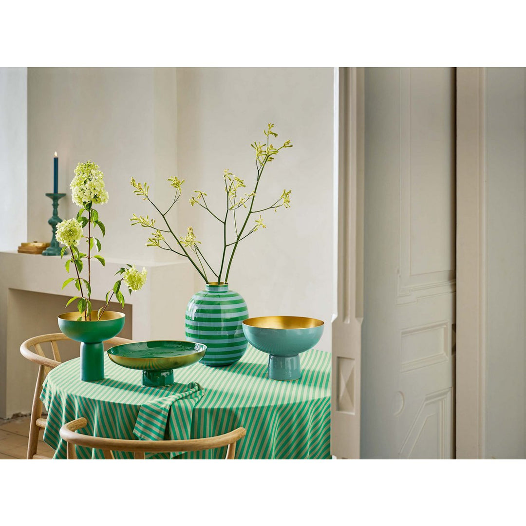 Dekoschale Low Tray Metal DARK GREEN 35cm