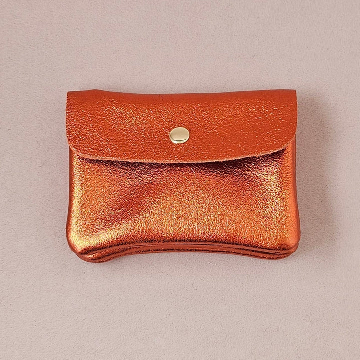 Geldbeutel BLUSH - Minitäschchen - Leder / Wildleder / Metallic