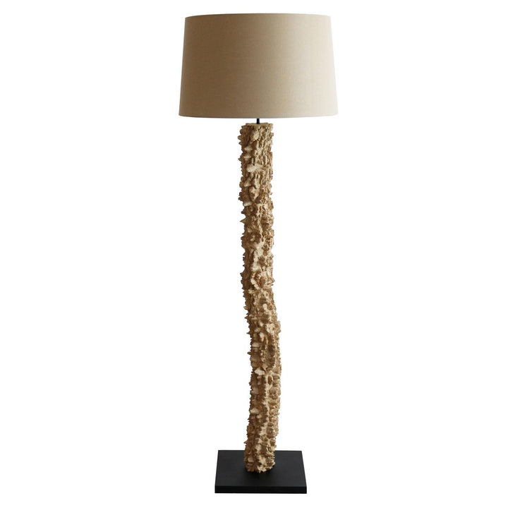 Stehleuchte PANDORA - Deko Lampe - Leinen/Treibholz Natur 150cm