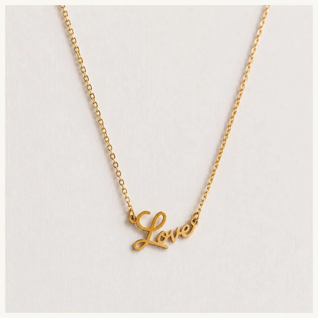 Halskette LOVE - Statement Schriftzug