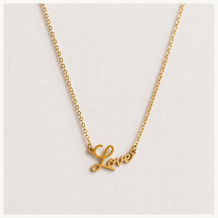 Halskette LOVE - Statement Schriftzug