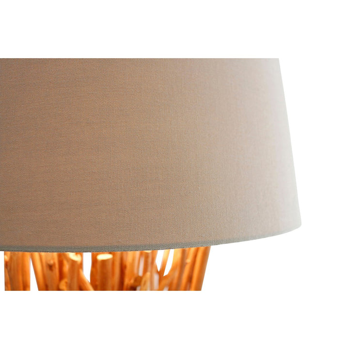 Stehleuchte EAVAN - Deko Lampe - Leinen/Treibholz Natur 175cm