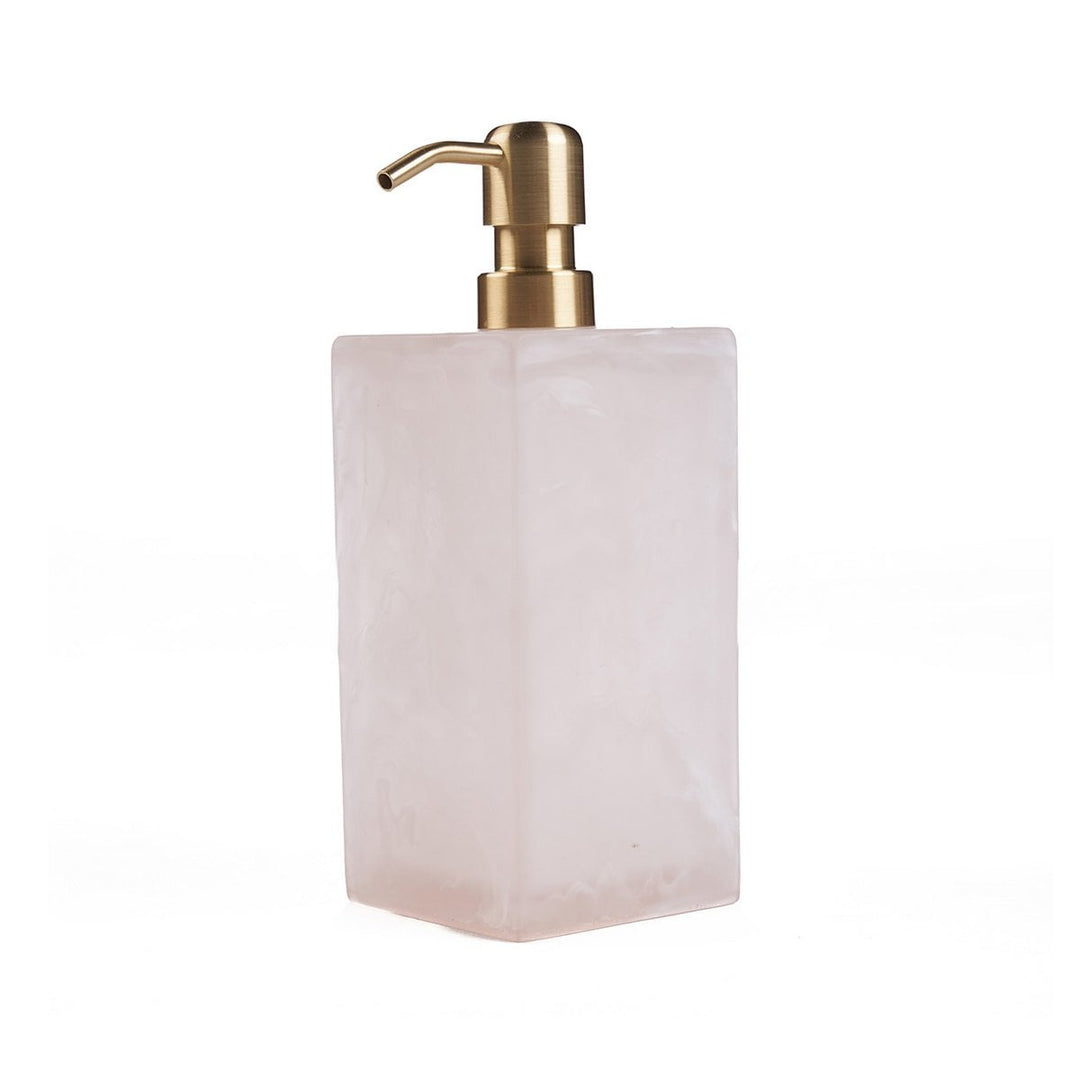 RESIN ORGANIC Seifenspender - Rosa Weiß