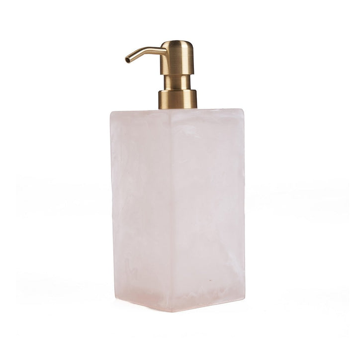 RESIN ORGANIC Seifenspender - Rosa Weiß