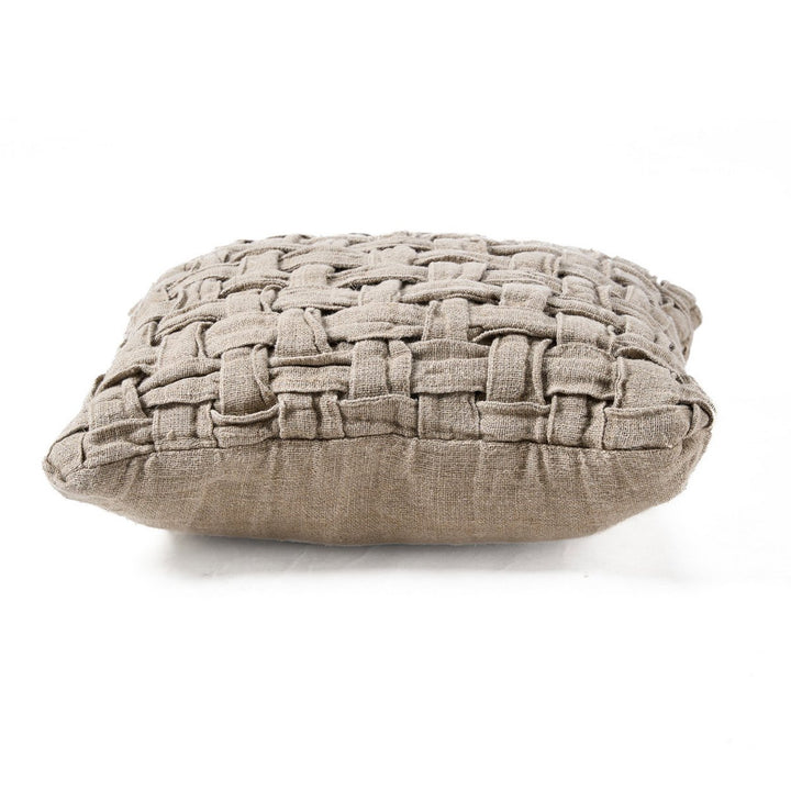 LINEN CROSIER Kissenbezug - Leinen Natur 50x50