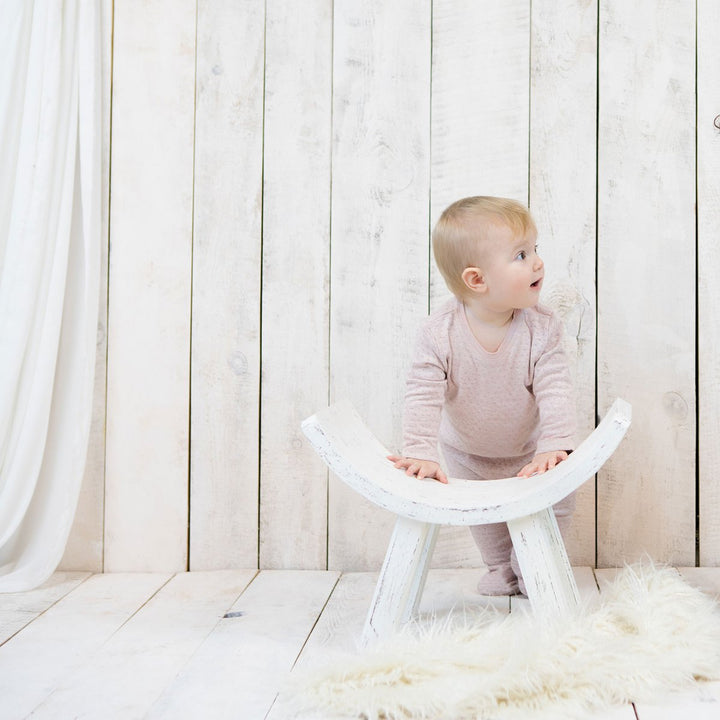 OrganicEra Bio-Schlafanzug mit Babyfüßen, Rose