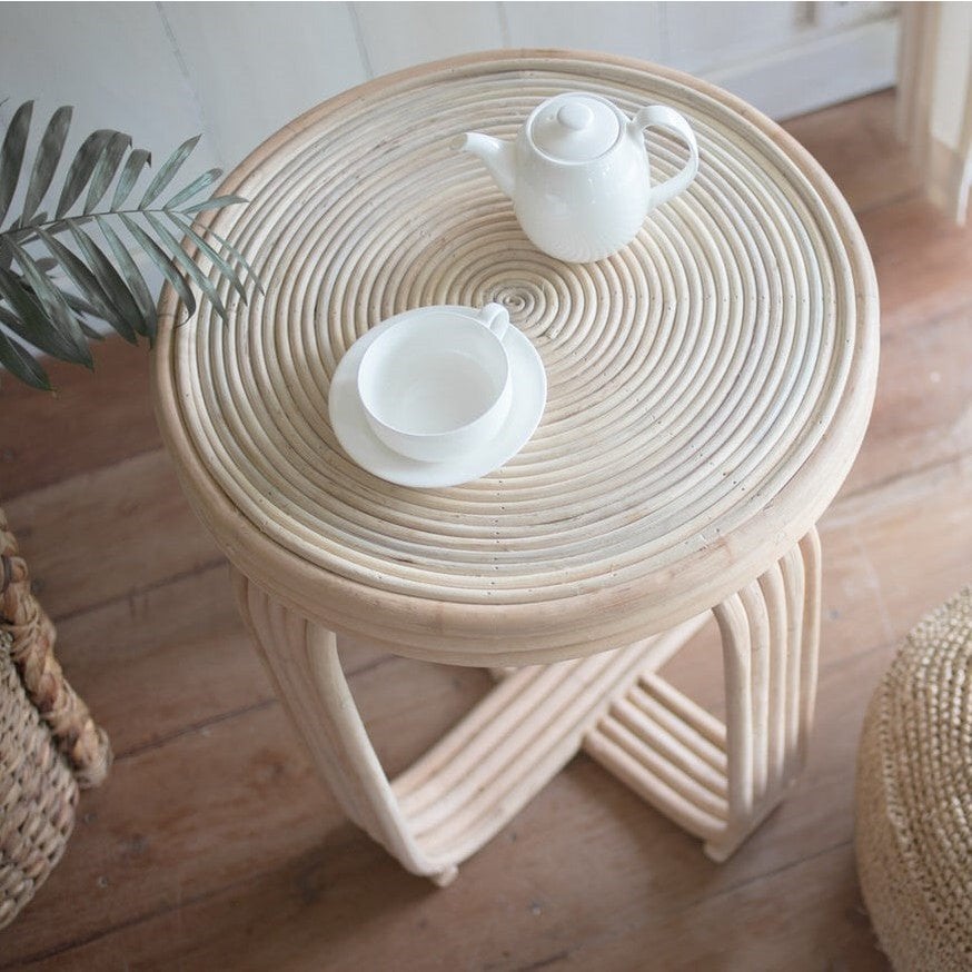 Beistelltisch KANTHI - Handgefertigter Boho Couchtisch - Nachttisch