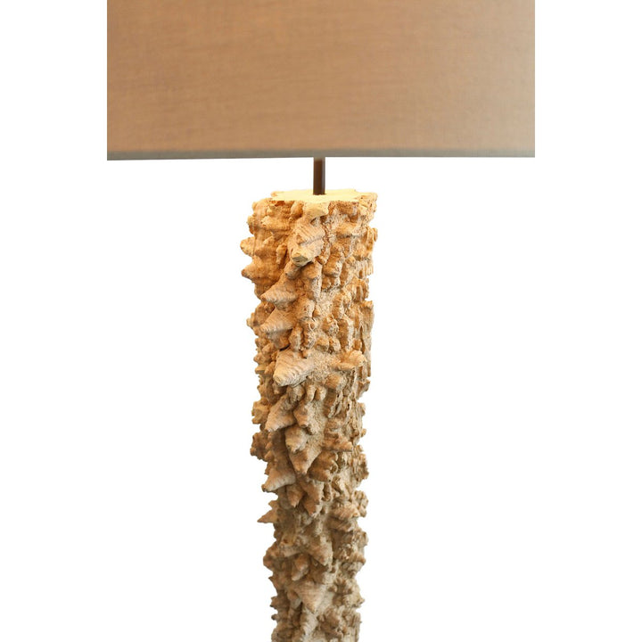 Stehleuchte PANDORA - Deko Lampe - Leinen/Treibholz Natur 150cm