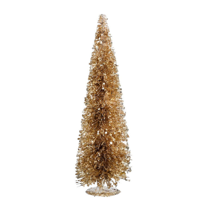 Deko Weihnachtsbaum - Glitzer/Champagner - H60cm