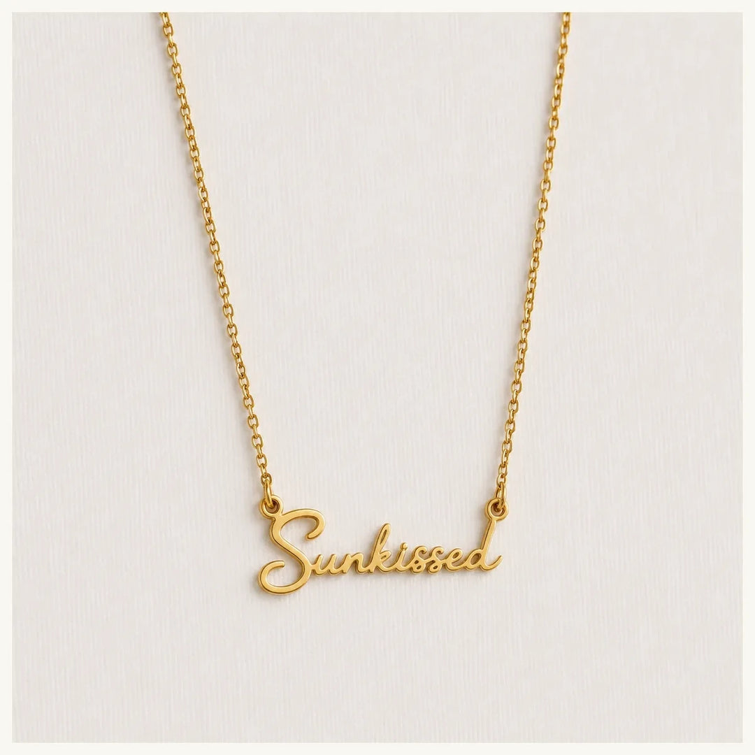 Halskette SUNKISSED - Statement Schriftzug