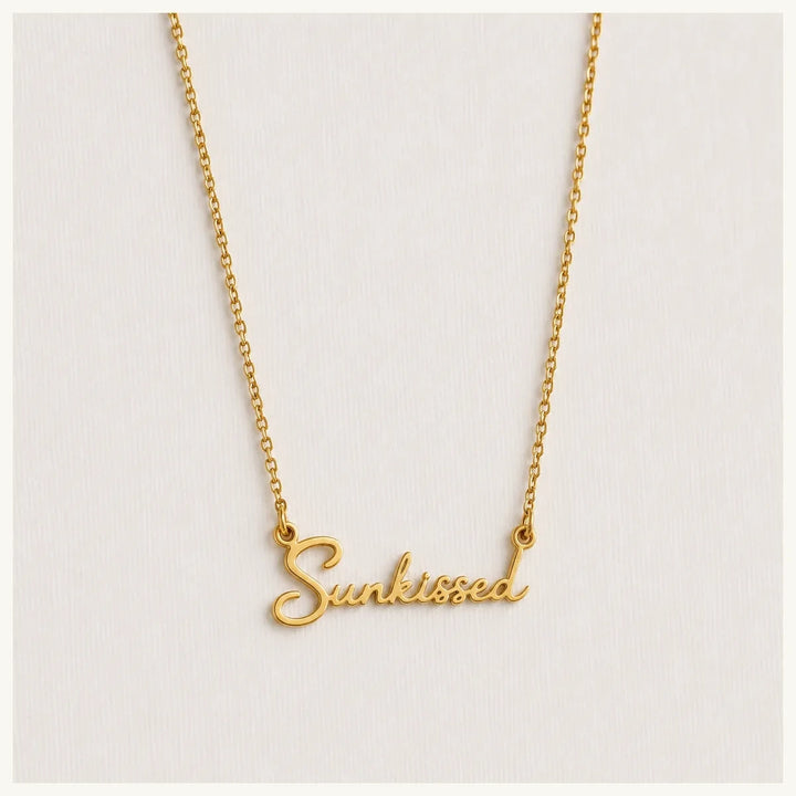 Halskette SUNKISSED - Statement Schriftzug