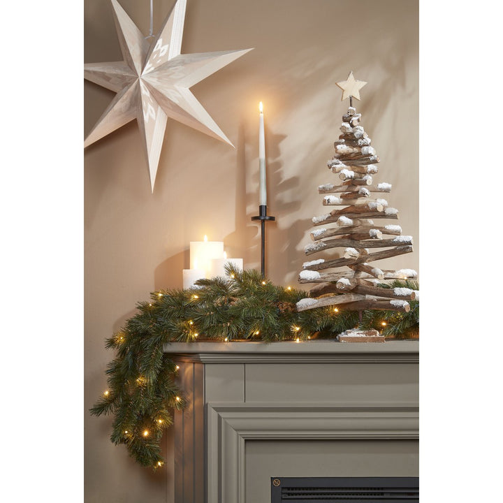 Girlande mit LED-Beleuchtung "Forest Frosted"- Weihnachtsdeko - L270cm