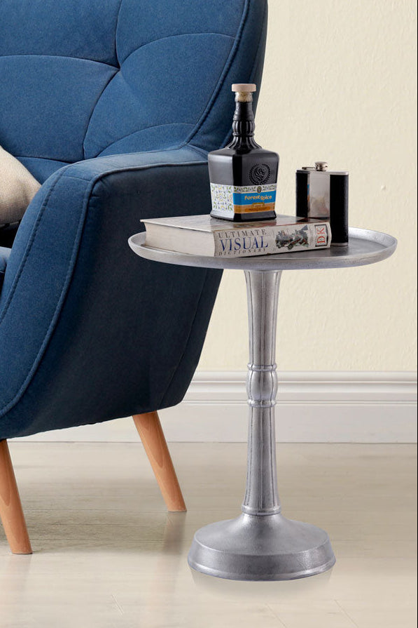 Beistelltisch - Dekotisch ADLON - Metall Silber