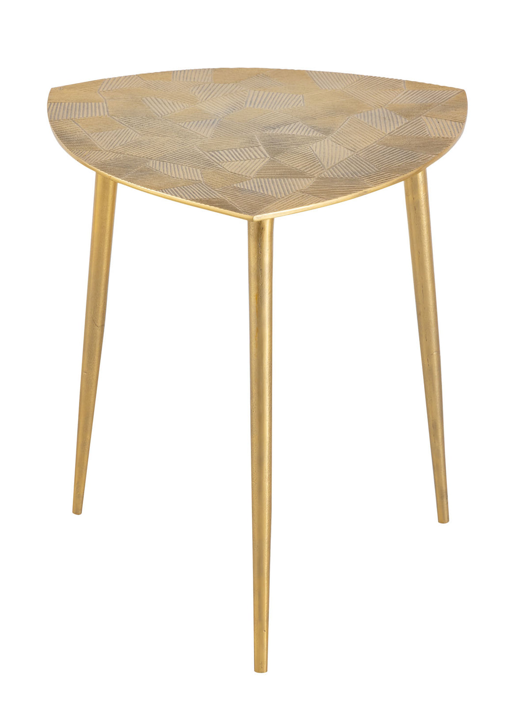 Beistelltisch - Dekotisch ALSTER - Design Tisch - Aluminium mit Struktur silber o. gold