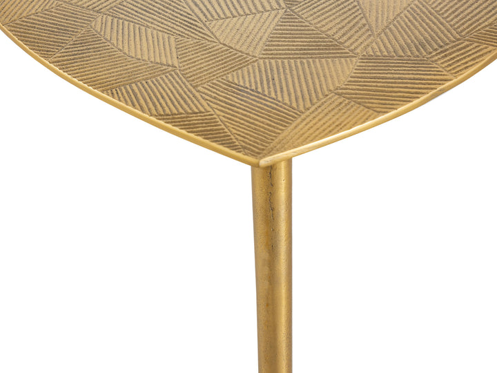 Beistelltisch - Dekotisch ALSTER - Design Tisch - Aluminium mit Struktur silber o. gold