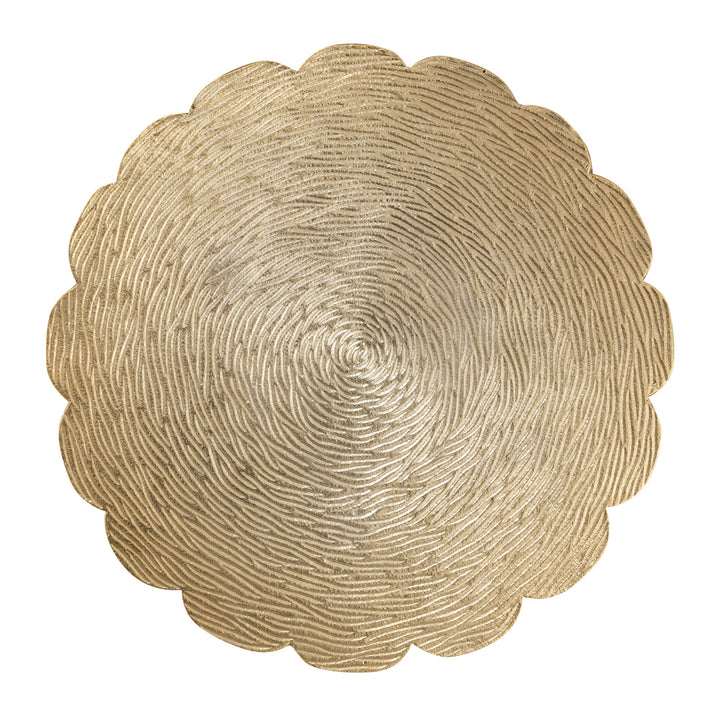 Beistelltisch - Dekotisch HILTON - Design Tisch - Aluminium mit Struktur silber o. gold