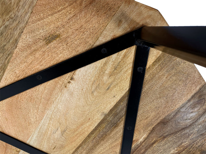 Couchtisch - Beistelltisch - Wohnzimmer Tisch LYON - Metall-Gestell schwarz