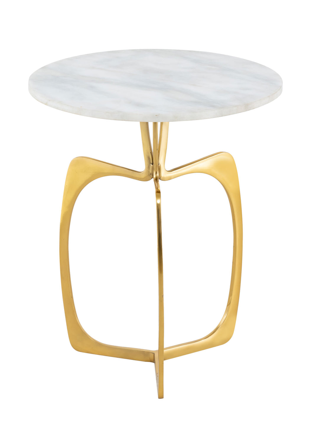 Beistelltisch SOHOO - Dekotisch Marmor - Gestell silber oder gold