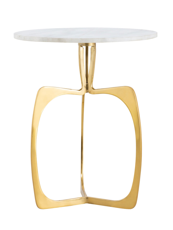 Beistelltisch SOHOO - Dekotisch Marmor - Gestell silber oder gold