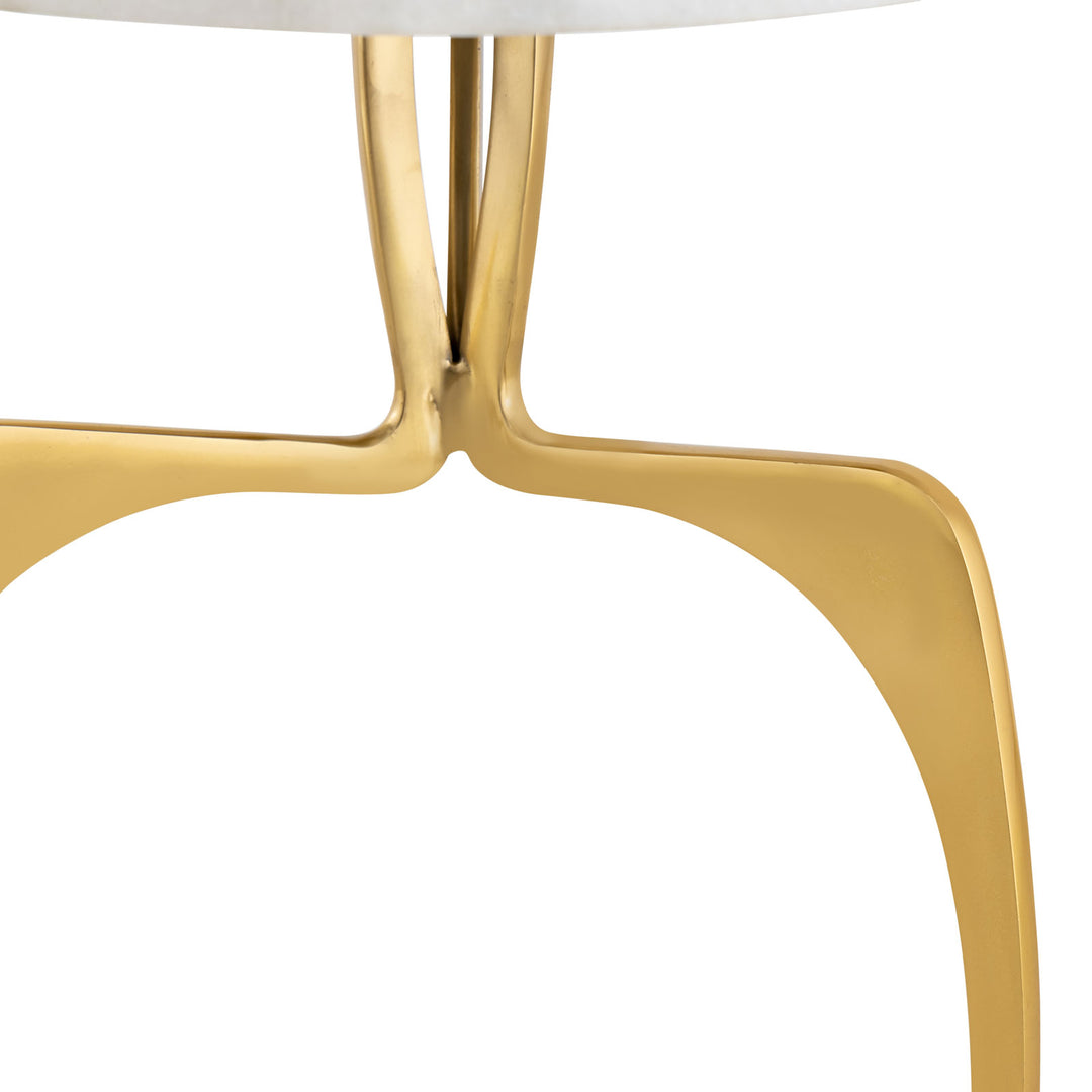 Beistelltisch SOHOO - Dekotisch Marmor - Gestell silber oder gold