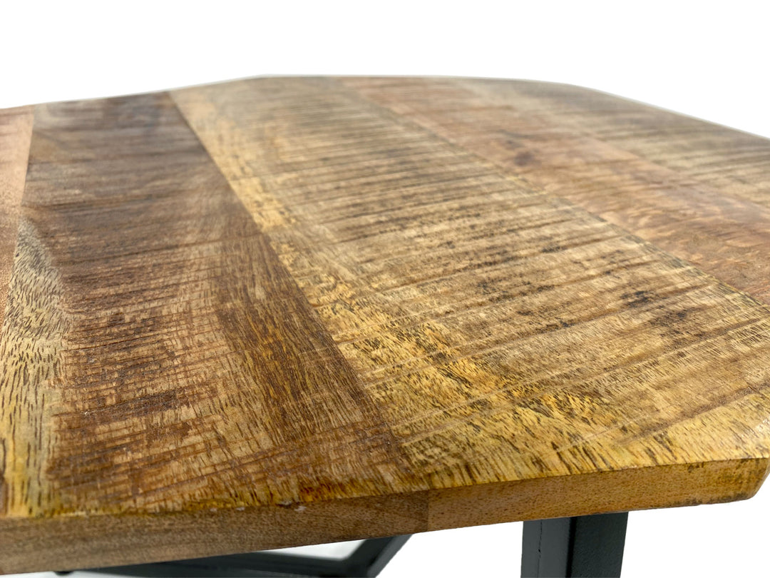 Couchtisch NIZZA - Beistelltisch - Wohnzimmer Tisch - Metall-Gestell schwarz o. silber