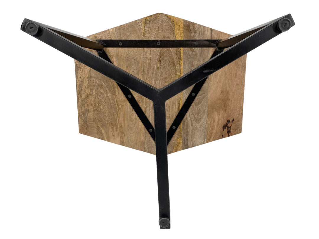 Couchtisch NIZZA - Beistelltisch - Wohnzimmer Tisch - Metall-Gestell schwarz o. silber