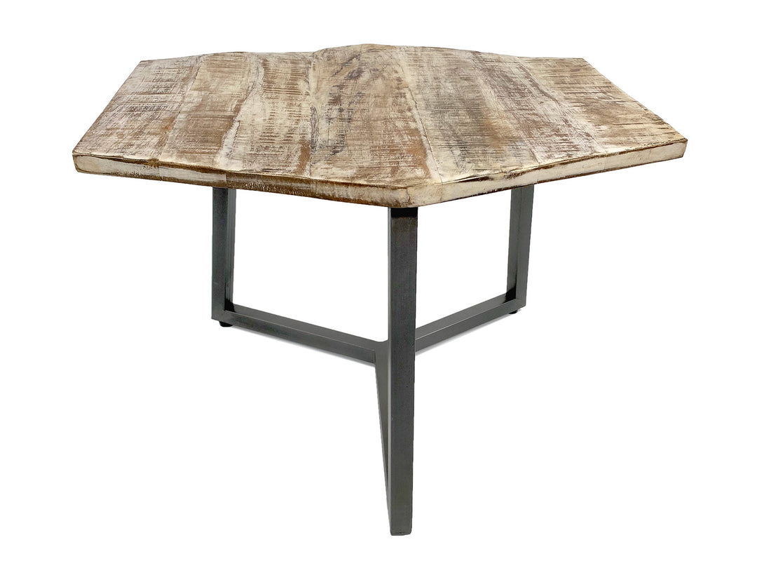 Couchtisch NIZZA - Beistelltisch - Wohnzimmer Tisch - Metall-Gestell schwarz o. silber