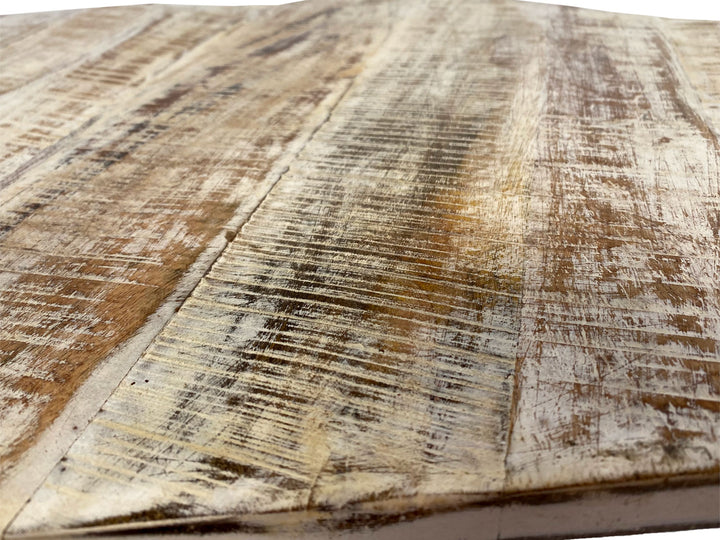 Couchtisch NIZZA - Beistelltisch - Wohnzimmer Tisch - Metall-Gestell schwarz o. silber