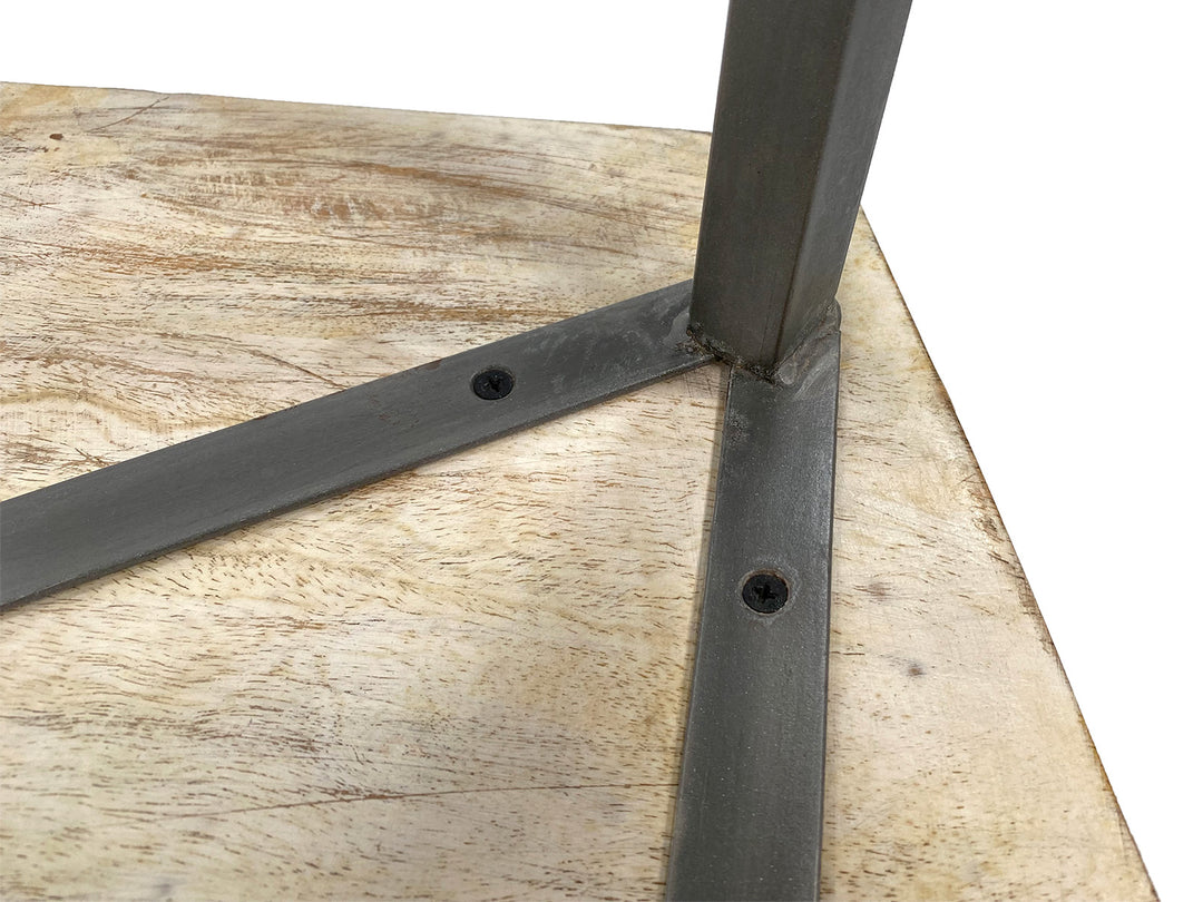 Couchtisch NIZZA - Beistelltisch - Wohnzimmer Tisch - Metall-Gestell schwarz o. silber