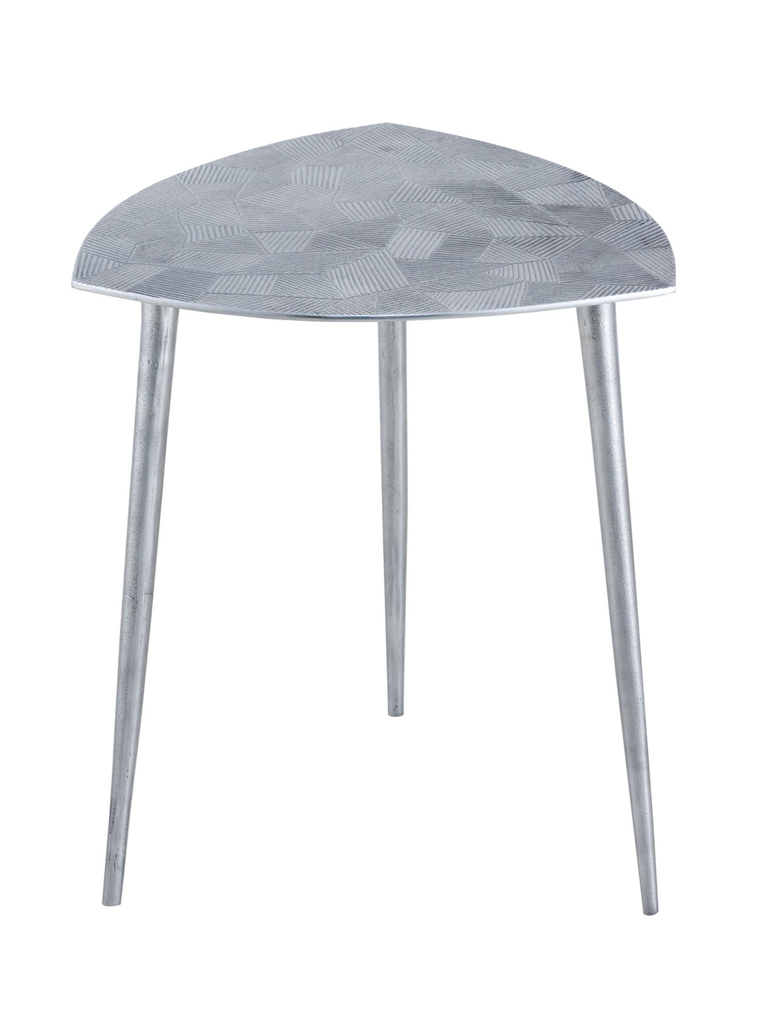 Beistelltisch - Dekotisch ALSTER - Design Tisch - Aluminium mit Struktur silber o. gold