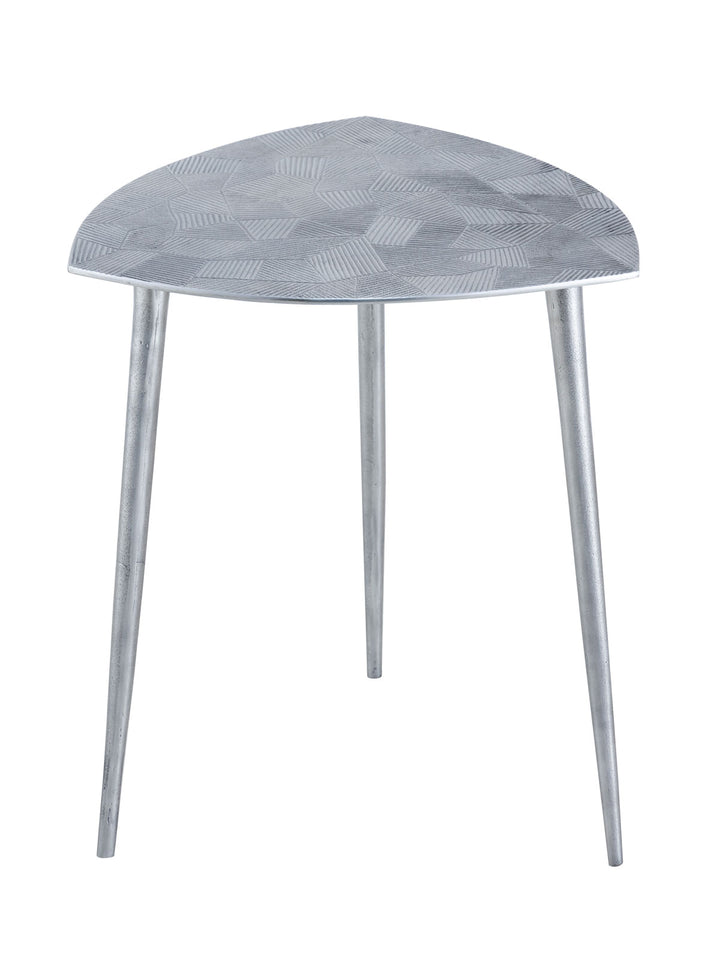 Beistelltisch - Dekotisch ALSTER - Design Tisch - Aluminium mit Struktur silber o. gold