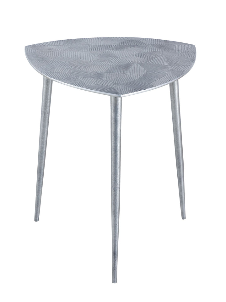 Beistelltisch - Dekotisch ALSTER - Design Tisch - Aluminium mit Struktur silber o. gold