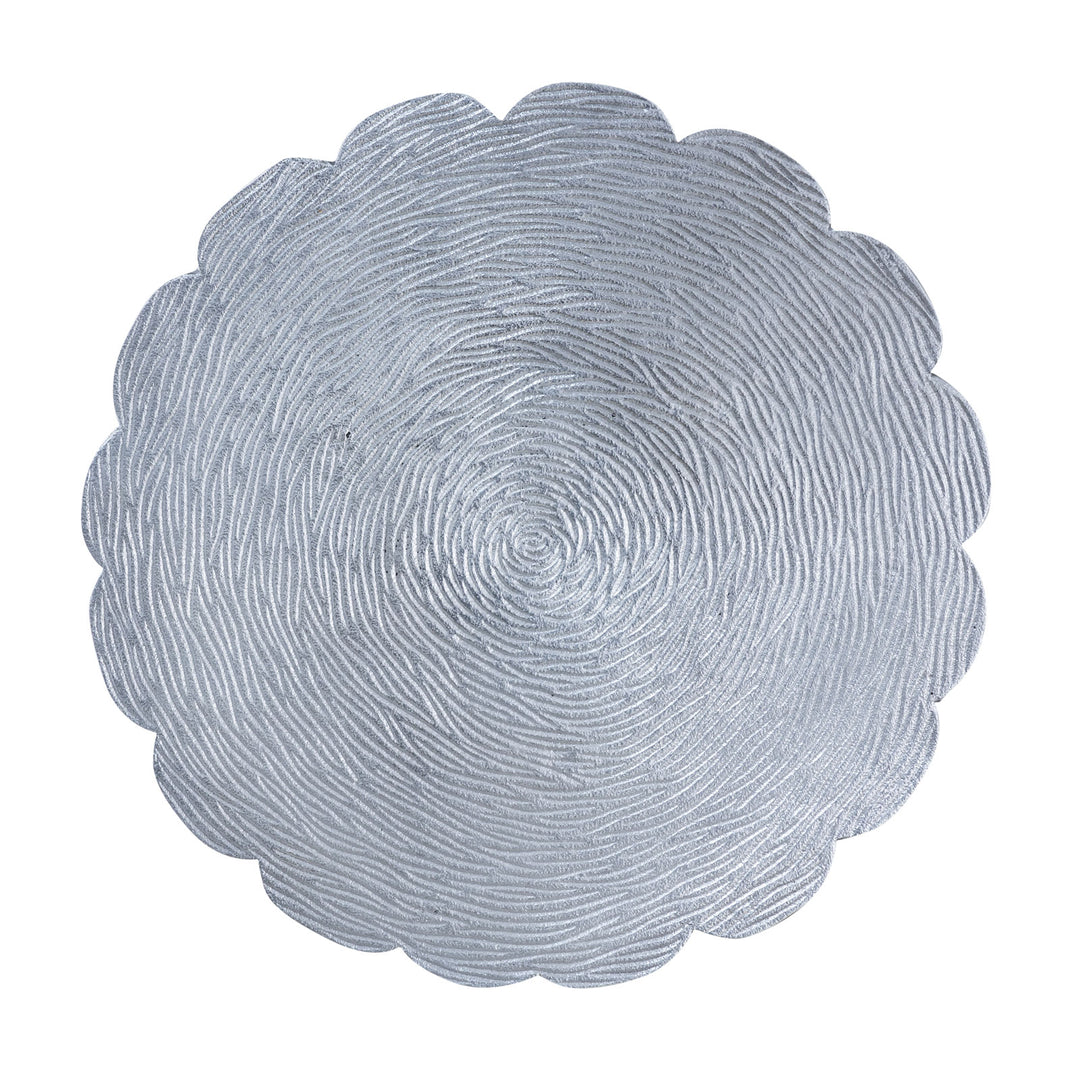 Beistelltisch - Dekotisch HILTON - Design Tisch - Aluminium mit Struktur silber o. gold