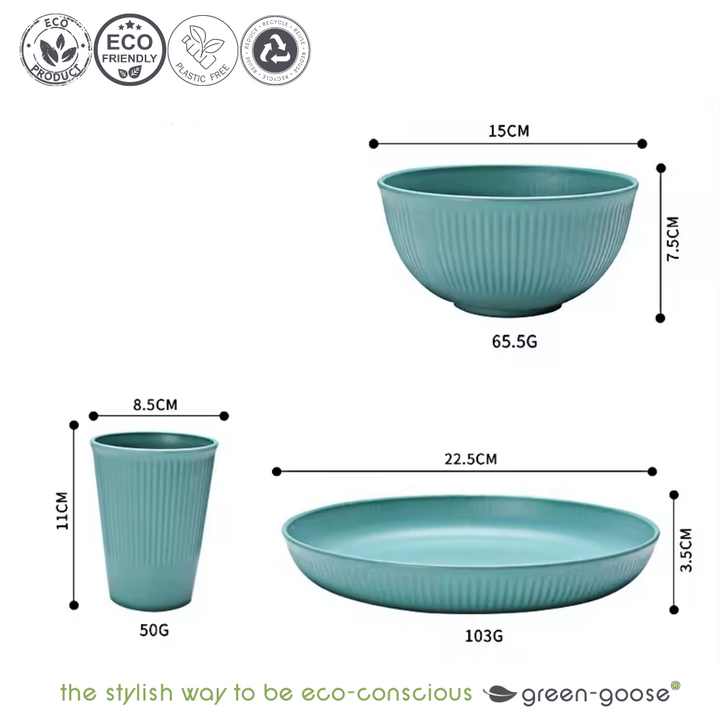 BIO Geschirr 28er-Set - Picknick-Set