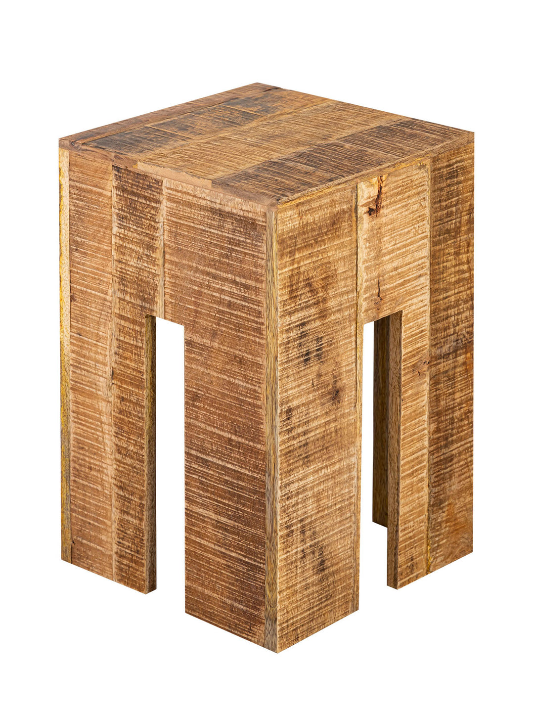 Blumenhocker - Blumensäule - Sitzhocker - Beistelltisch Mangoholz