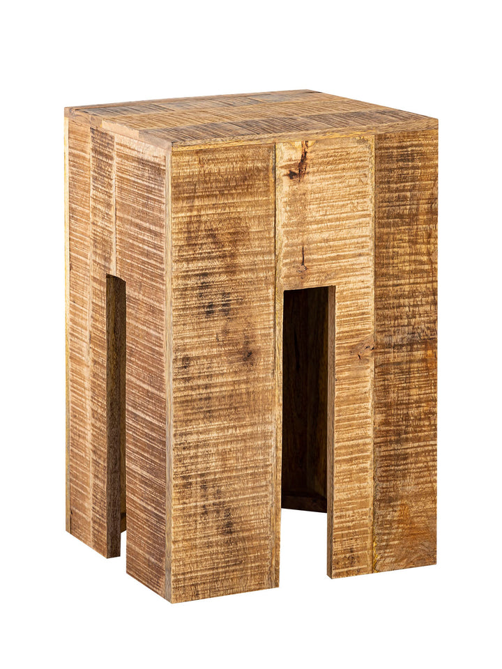 Blumenhocker - Blumensäule - Sitzhocker - Beistelltisch Mangoholz