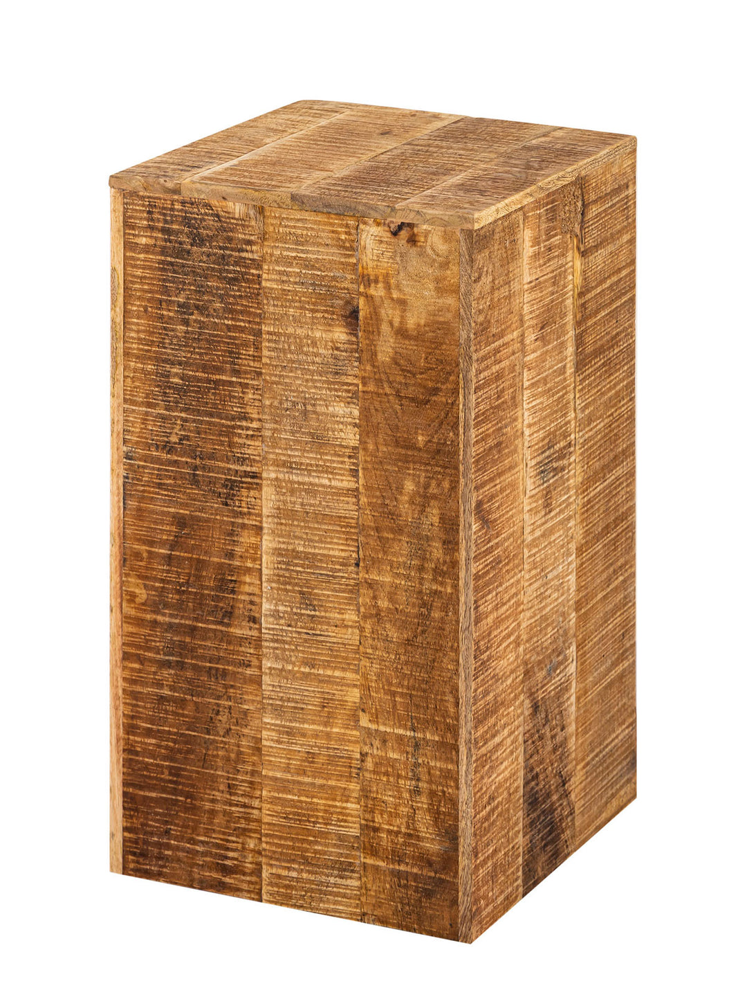 Blumensäule - Blumen Hocker - Pflanzenständer - Beistelltisch Mangoholz