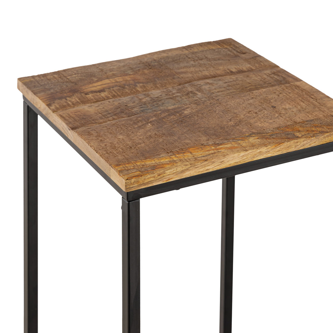 Blumensäulen PERU - Beistelltisch - Blumen Hocker - Pflanzenständer 2er-Set