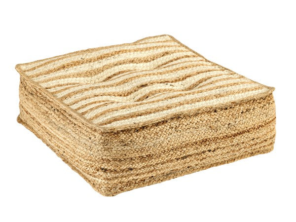 Bodenkissen - Sitzpouf - Loungekissen - Natur Jute